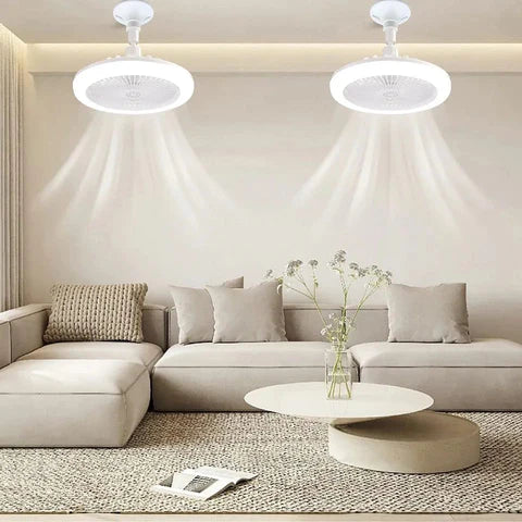 ❄️ TurboMax™ LED FanLight | Aire Fresco + Luz Potente en un Solo Dispositivo | con Control Remoto❄️